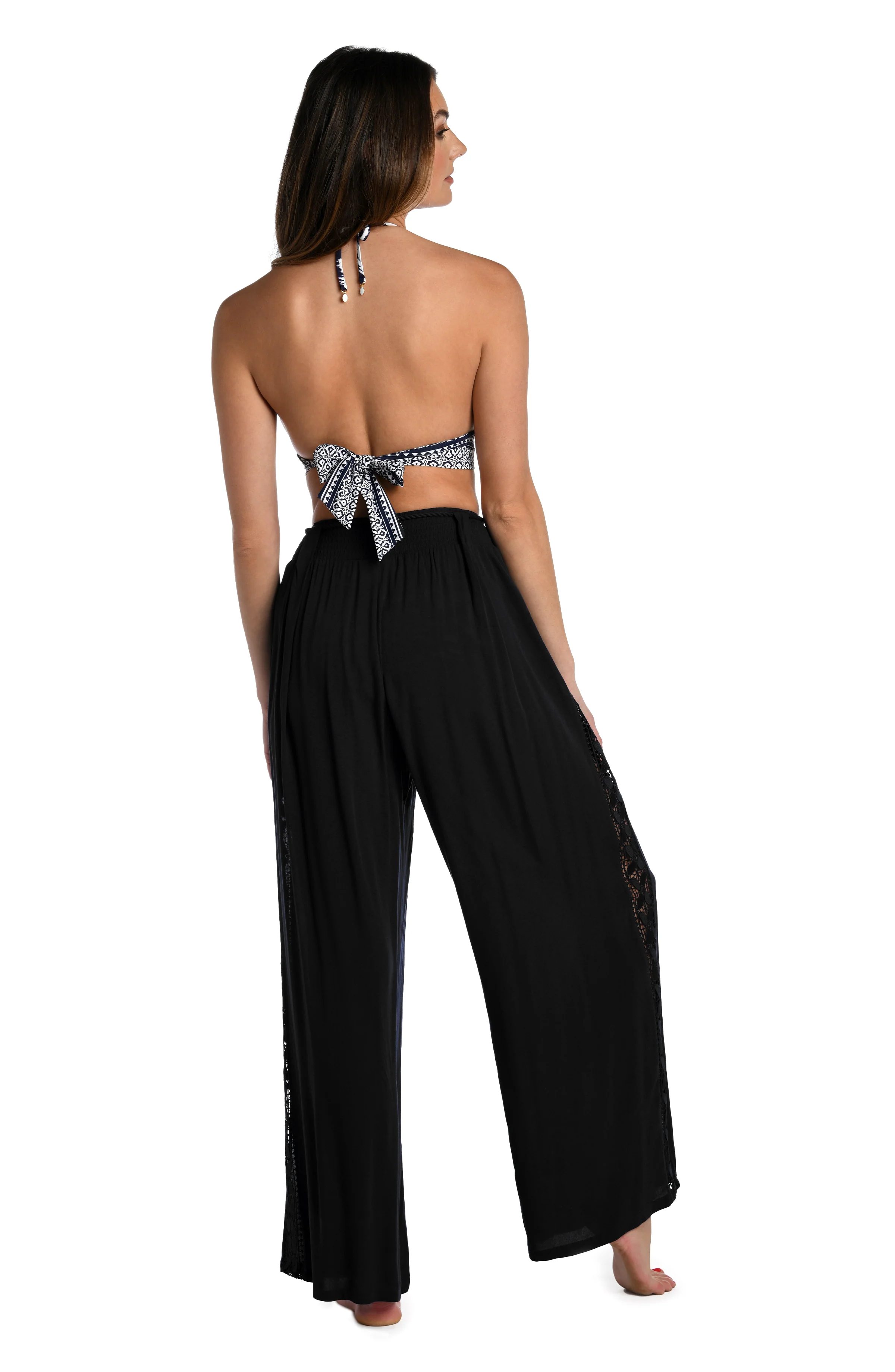 Coastal Covers Palazzo Pant - Black - FINAL SALE - Image 2