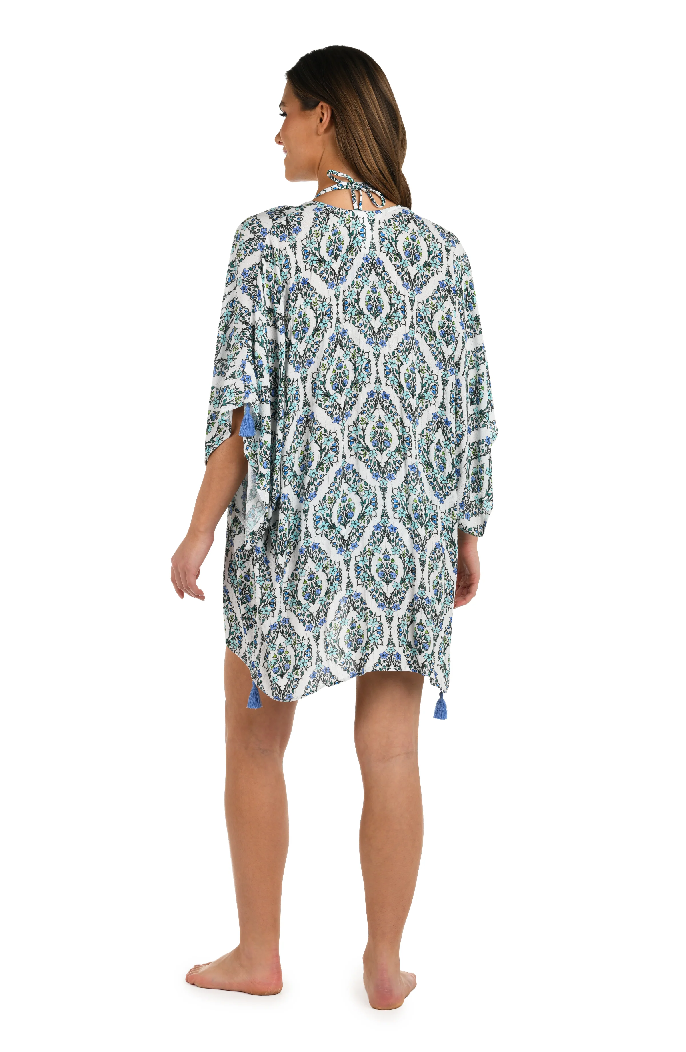 Deja-Blue Diamond Kimono Cover Up - Image 6