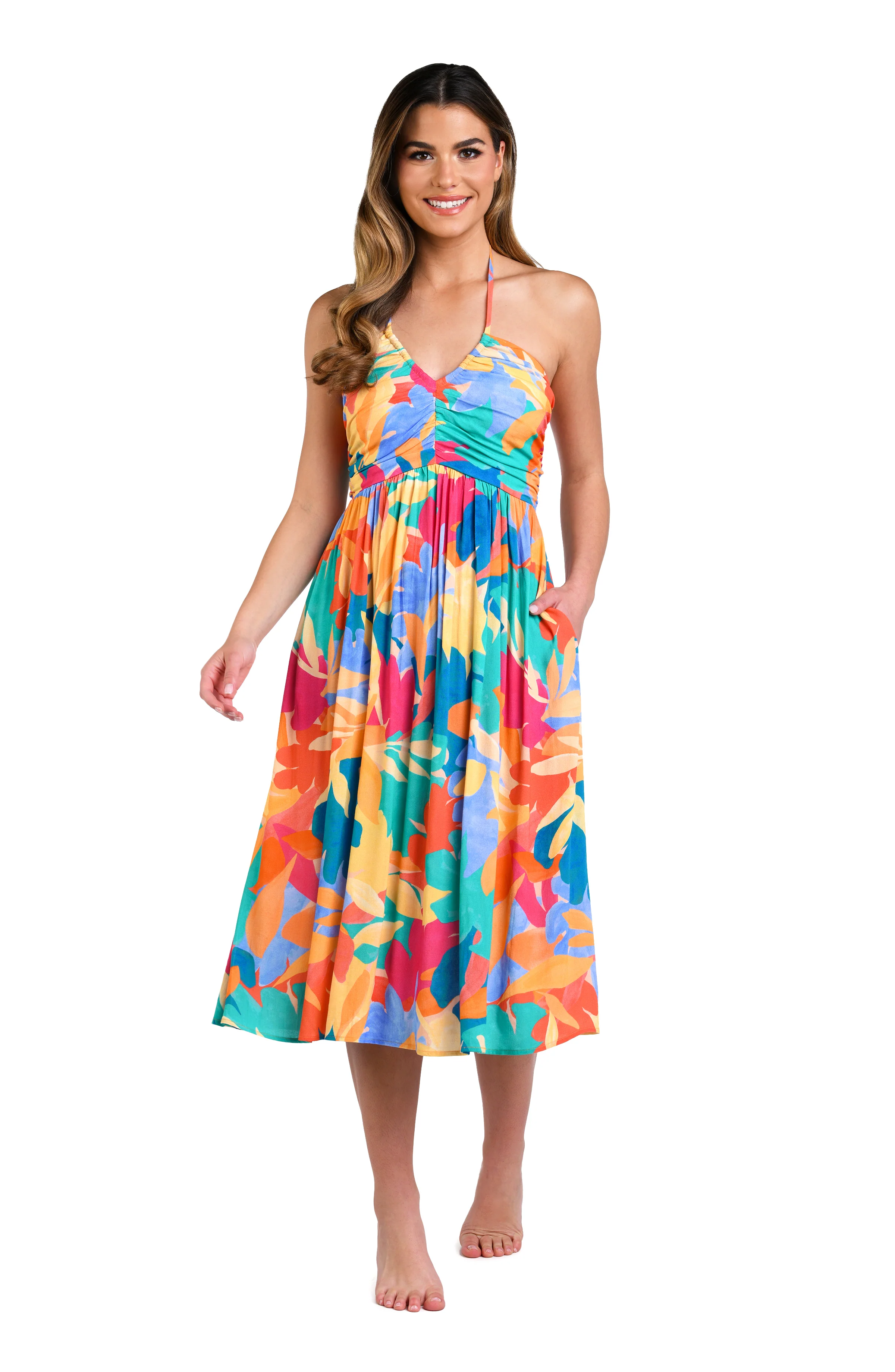 Fantasy Resort Halter Midi Dress - FINAL SALE - Image 2