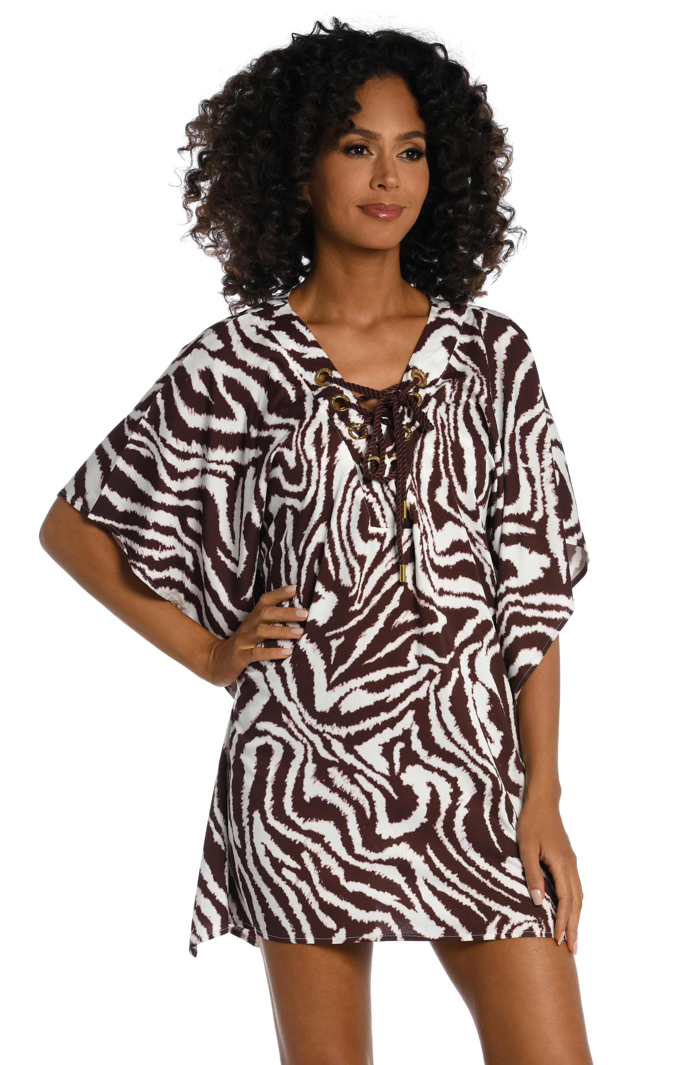 Fierce Lines V-Neck Tunic- FINAL SALE - Image 2