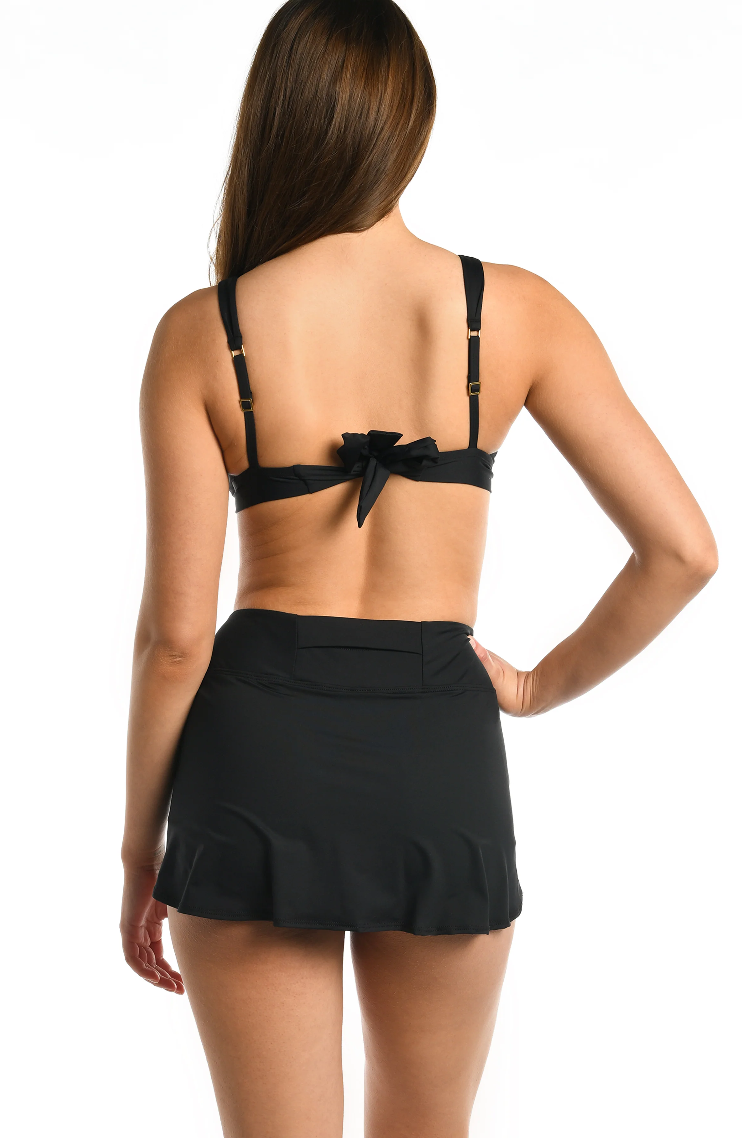 Island Goddess Skort Bottom - Black - Image 4