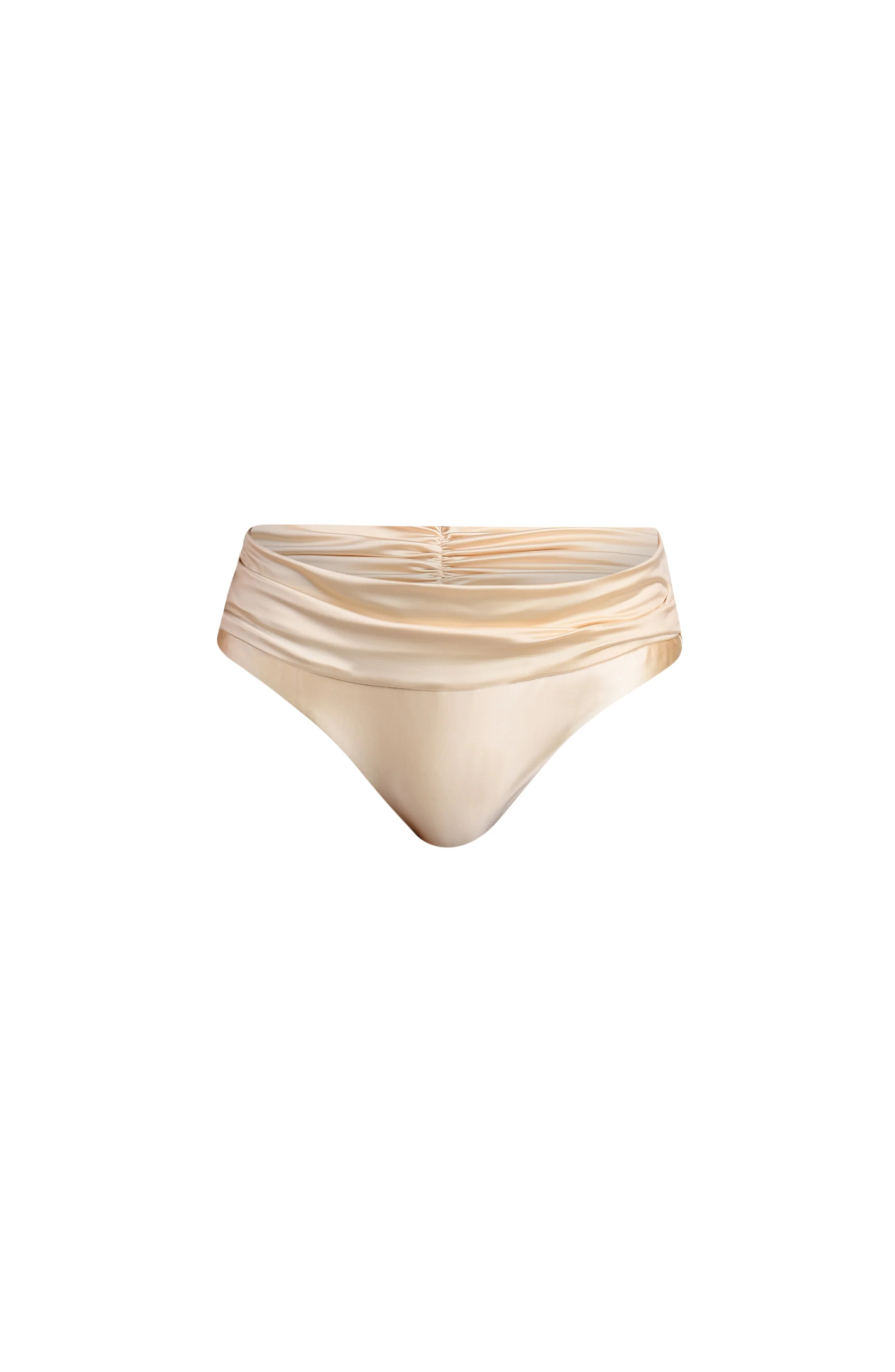 Earth Goddess Ruched Band Hipster Bottom - Champagne - Image 5