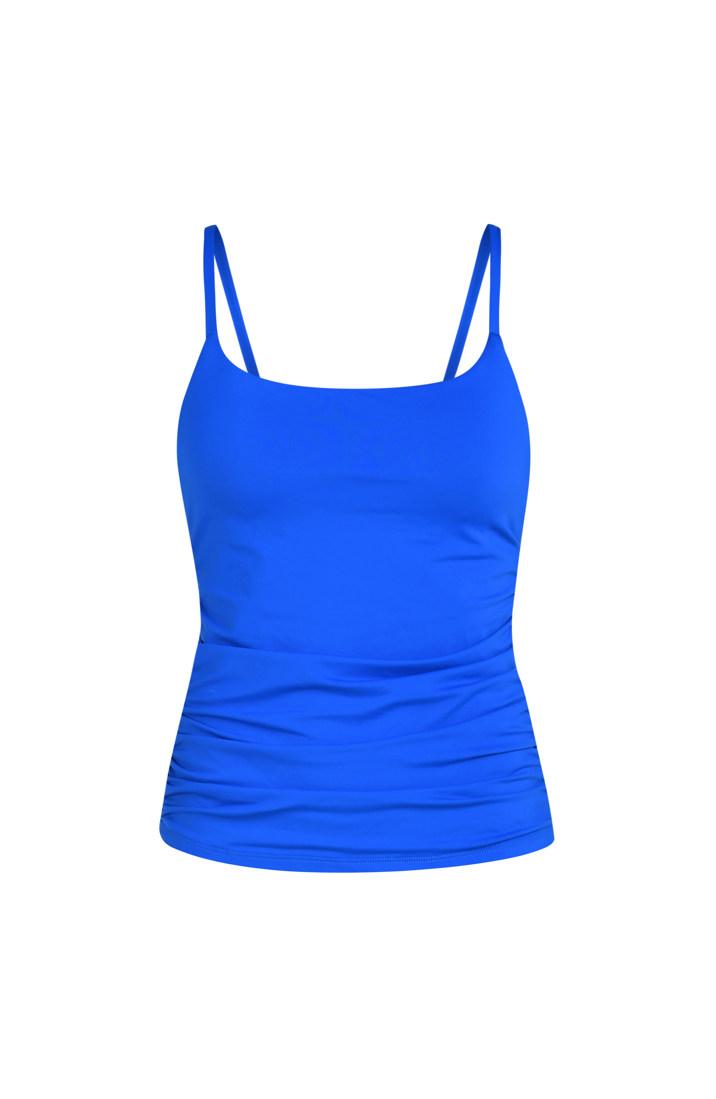 Island Goddess Underwire Lingerie Strap Tankini Top - Lapis - Image 4