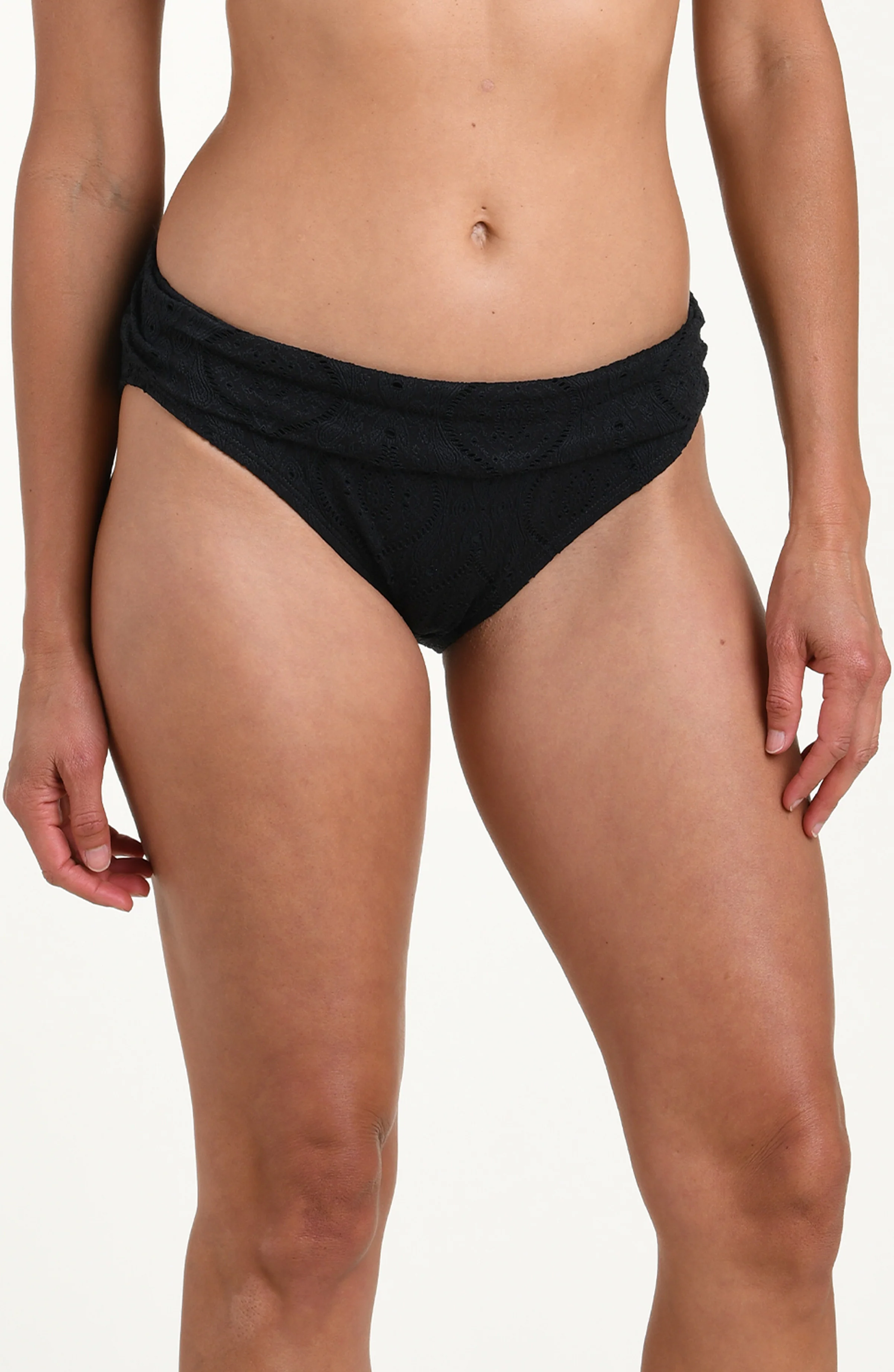 Mantra Medallion Ruched Band Hipster Bottom