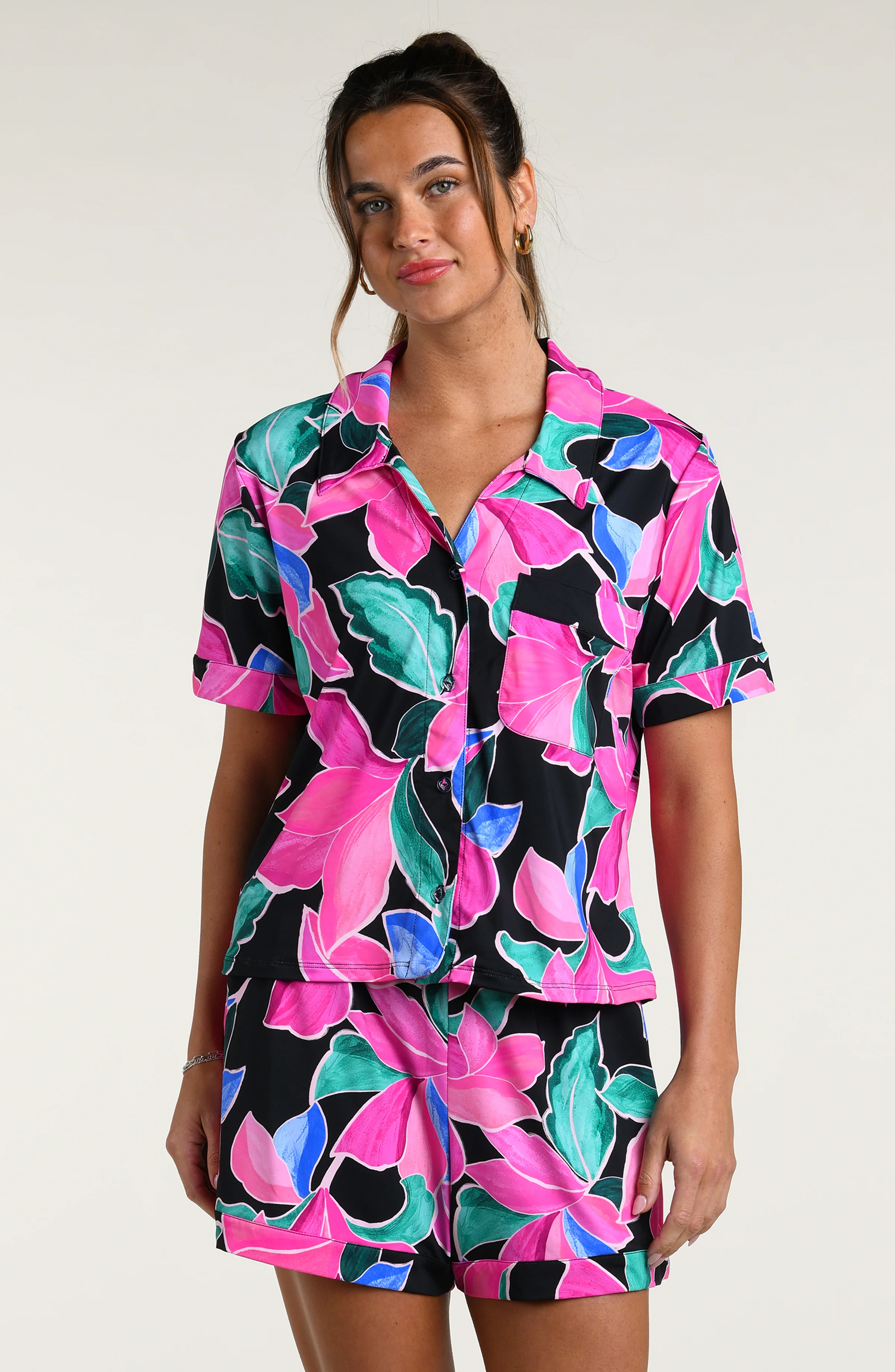 Montage Floral Short Pajama Set