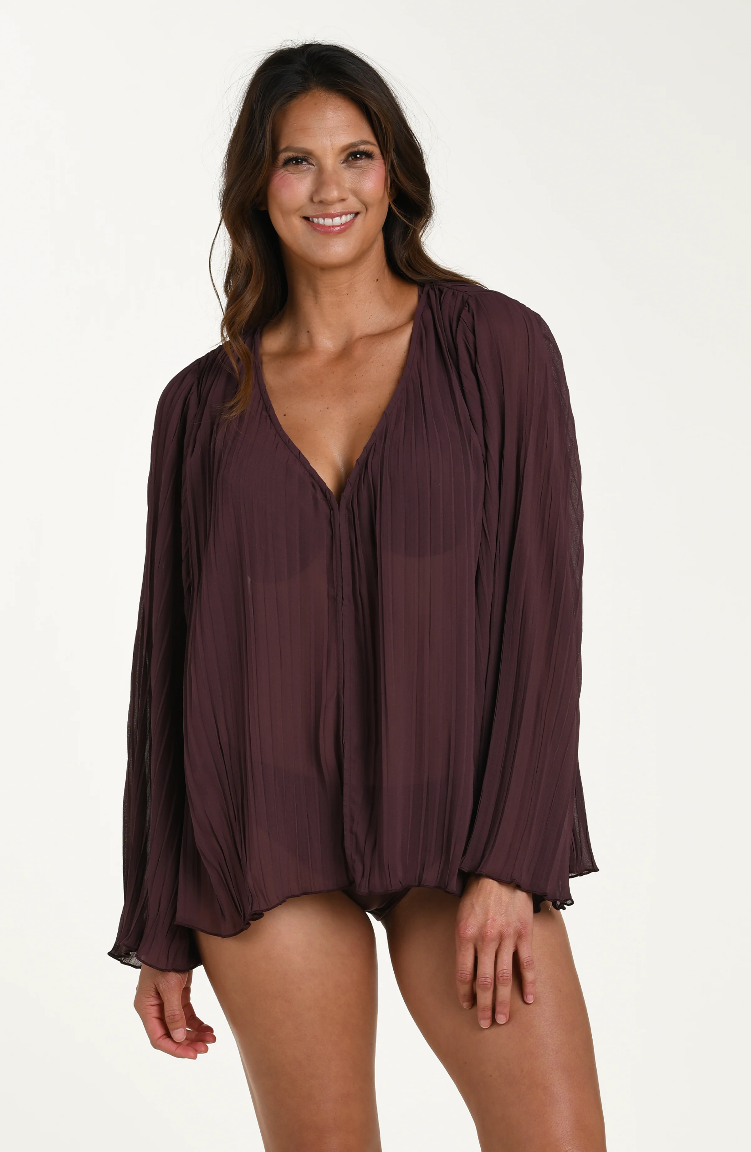 Sunbeams Long Sleeve Pleated Top - Image 2