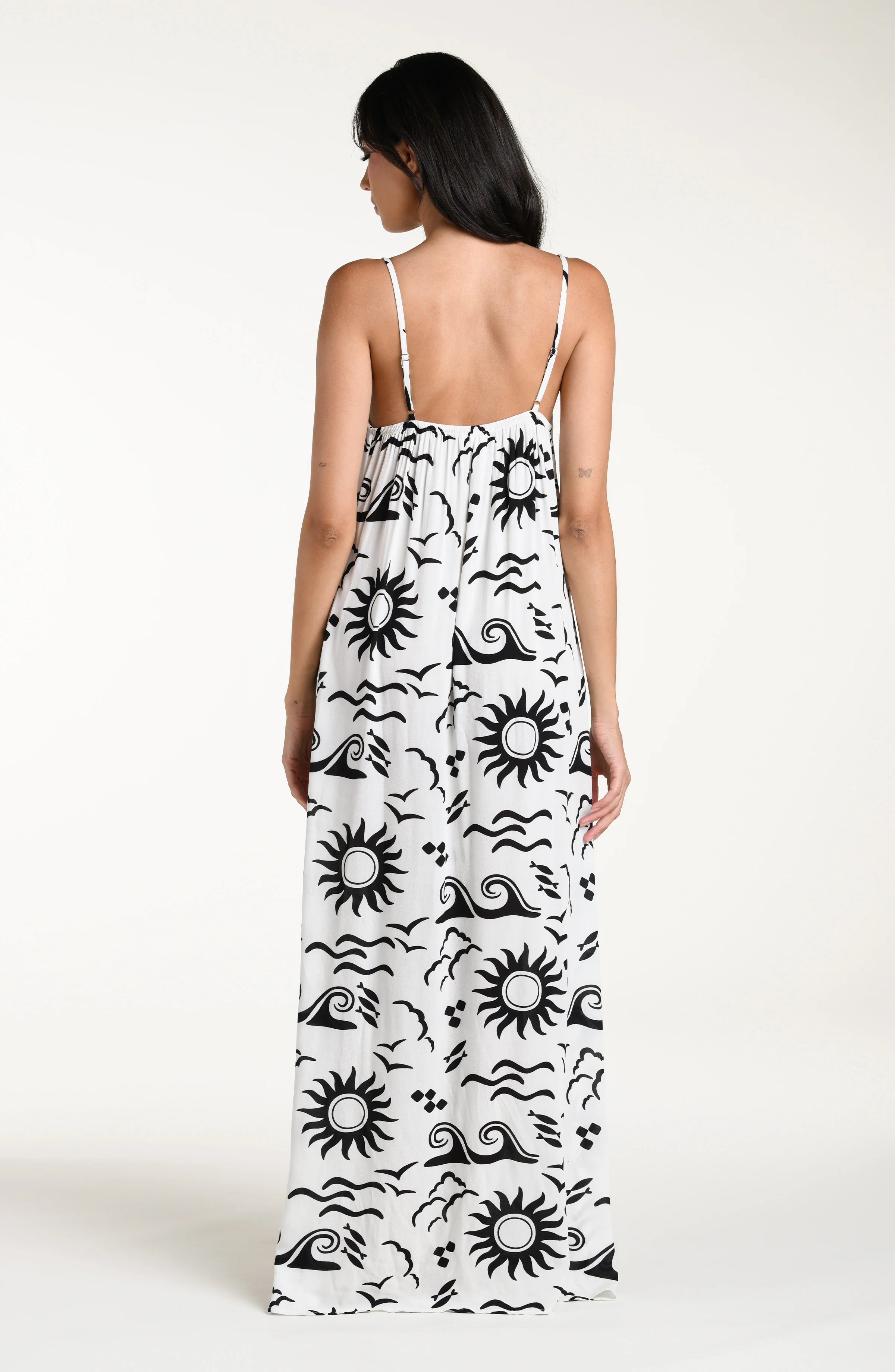 Waves Of Rio Over the Shoulder Maxi Dress - Image 5