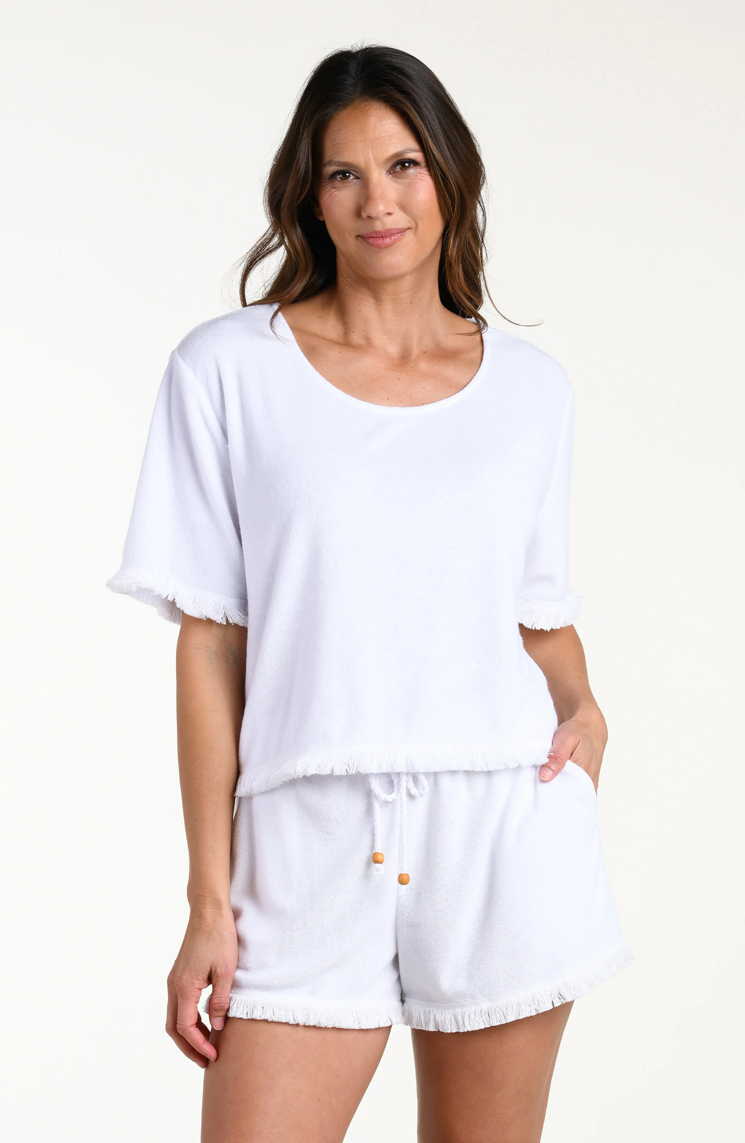 Wild Nomad Short Sleeve Top - White - Image 3