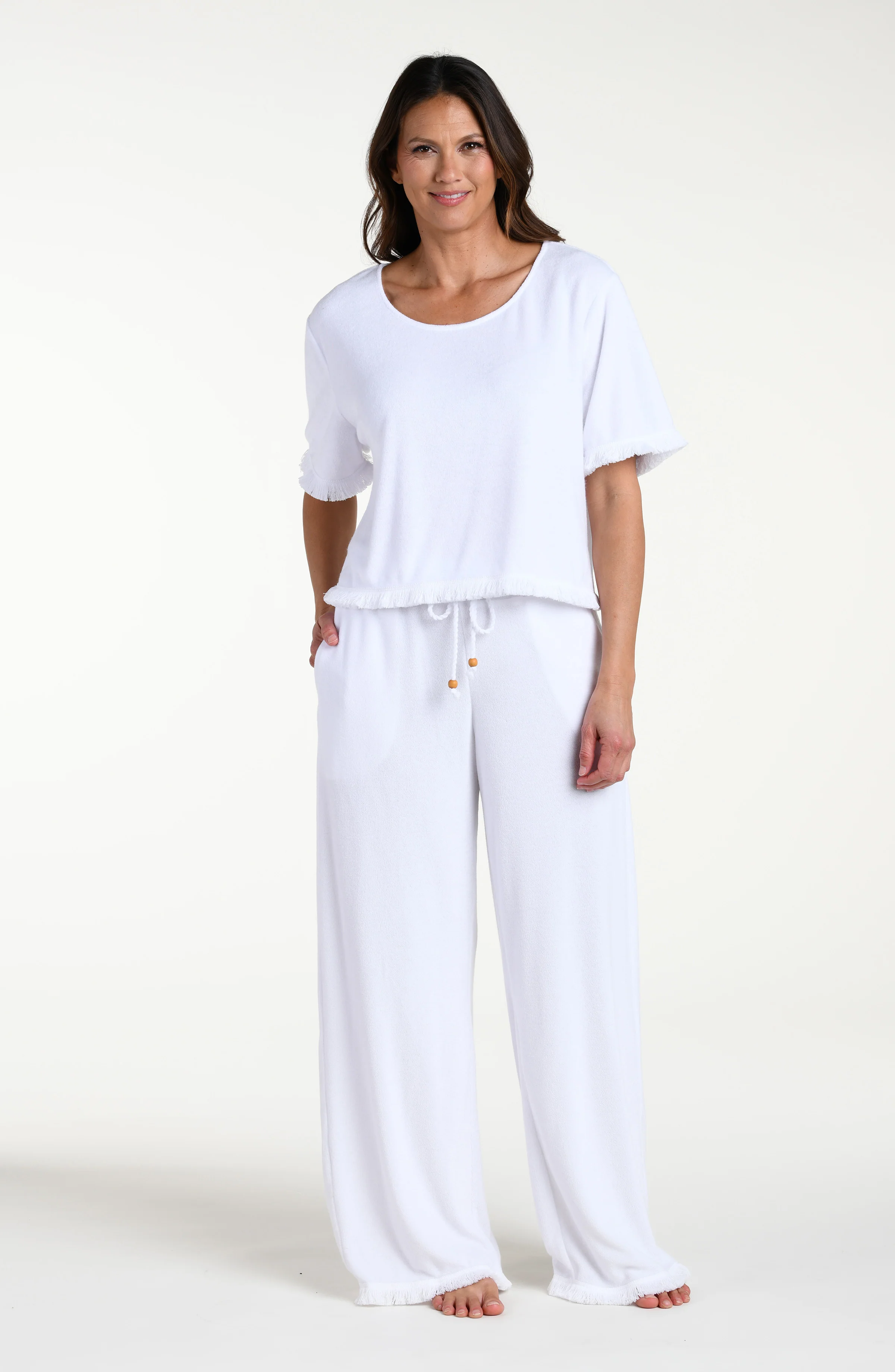 Wild Nomad Short Sleeve Top - White - Image 6