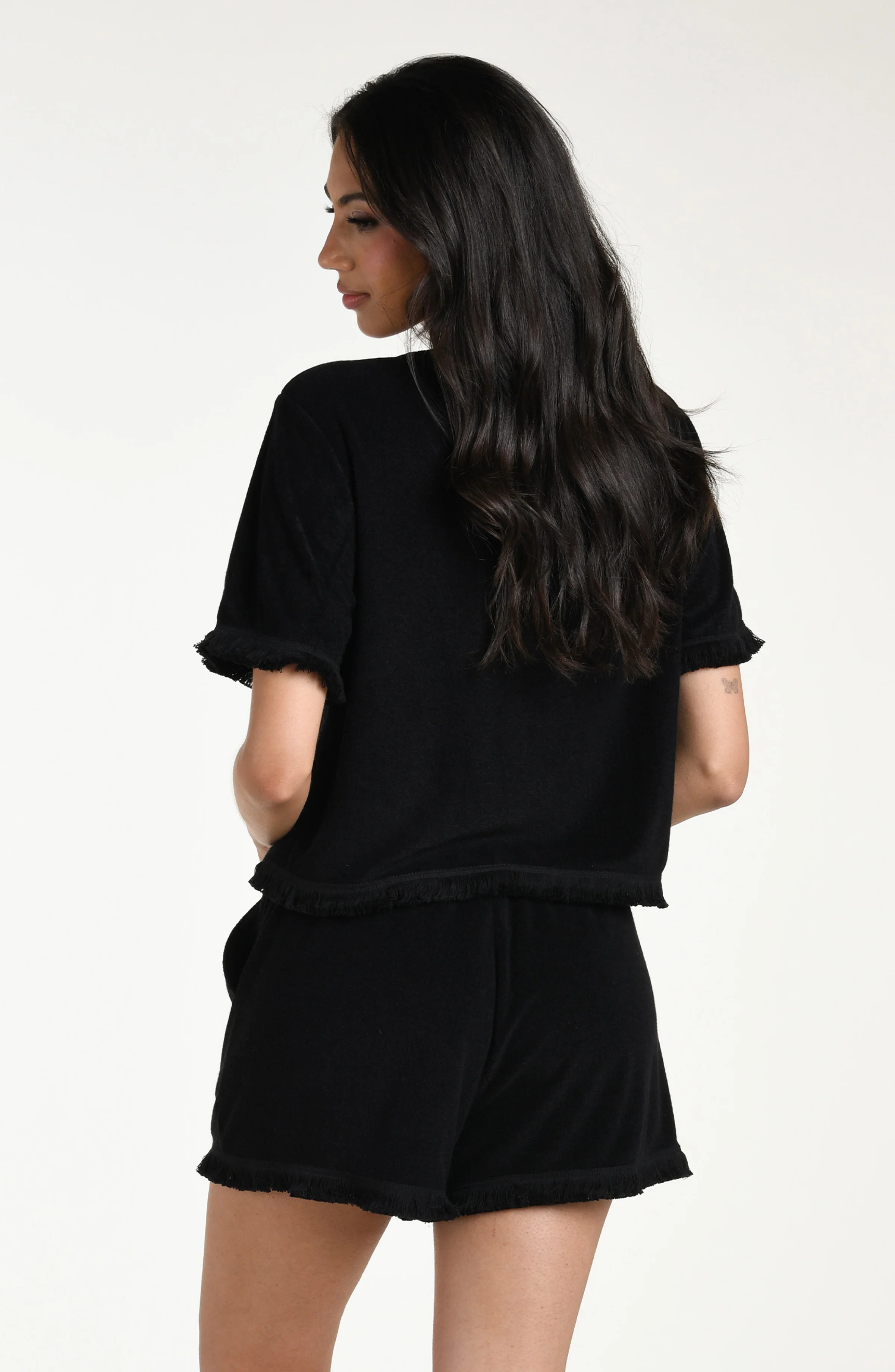 Wild Nomad Short Sleeve Top - Black - Image 4