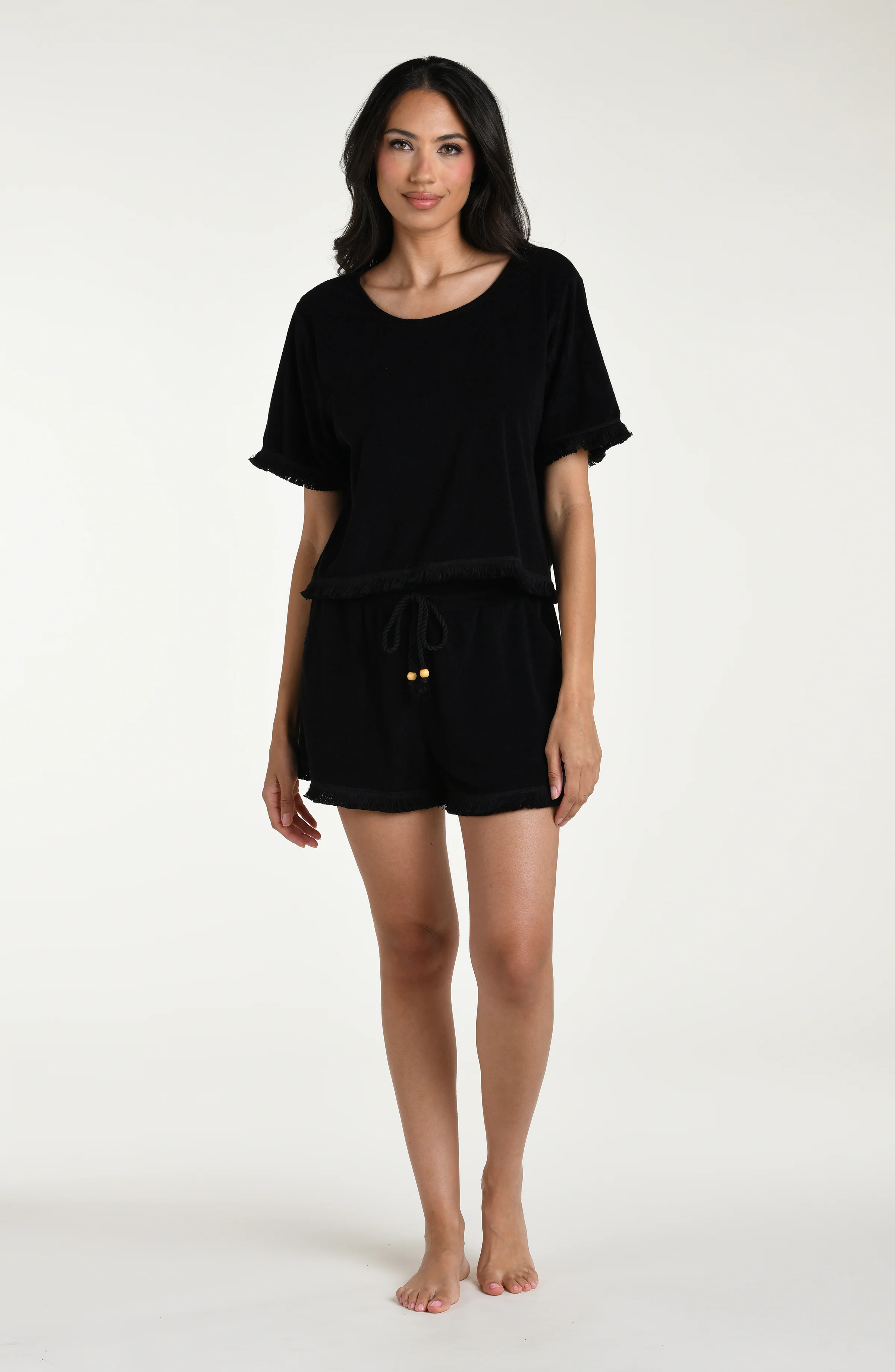 Wild Nomad Short Sleeve Top - Black - Image 6