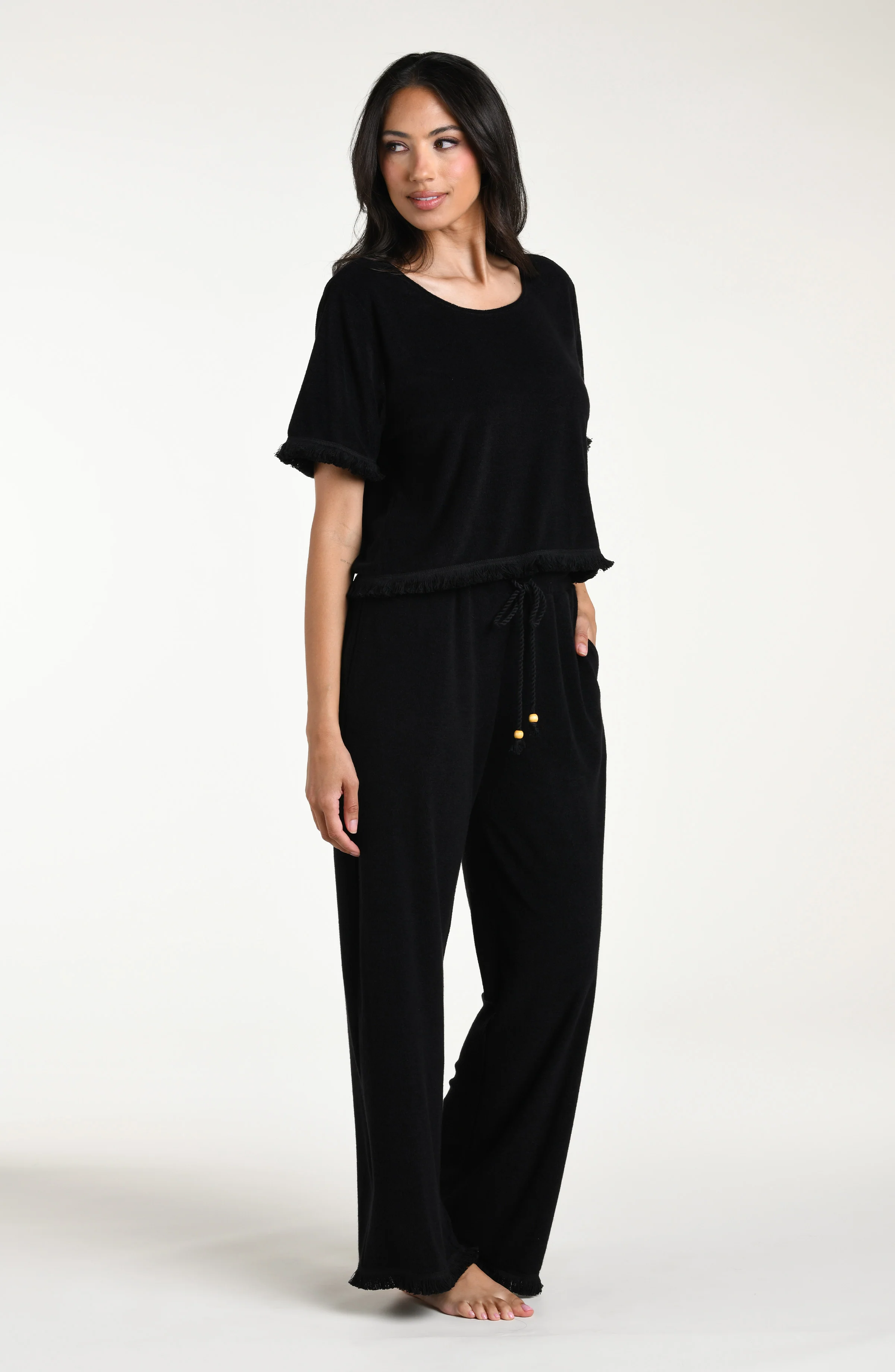 Wild Nomad Short Sleeve Top - Black - Image 8