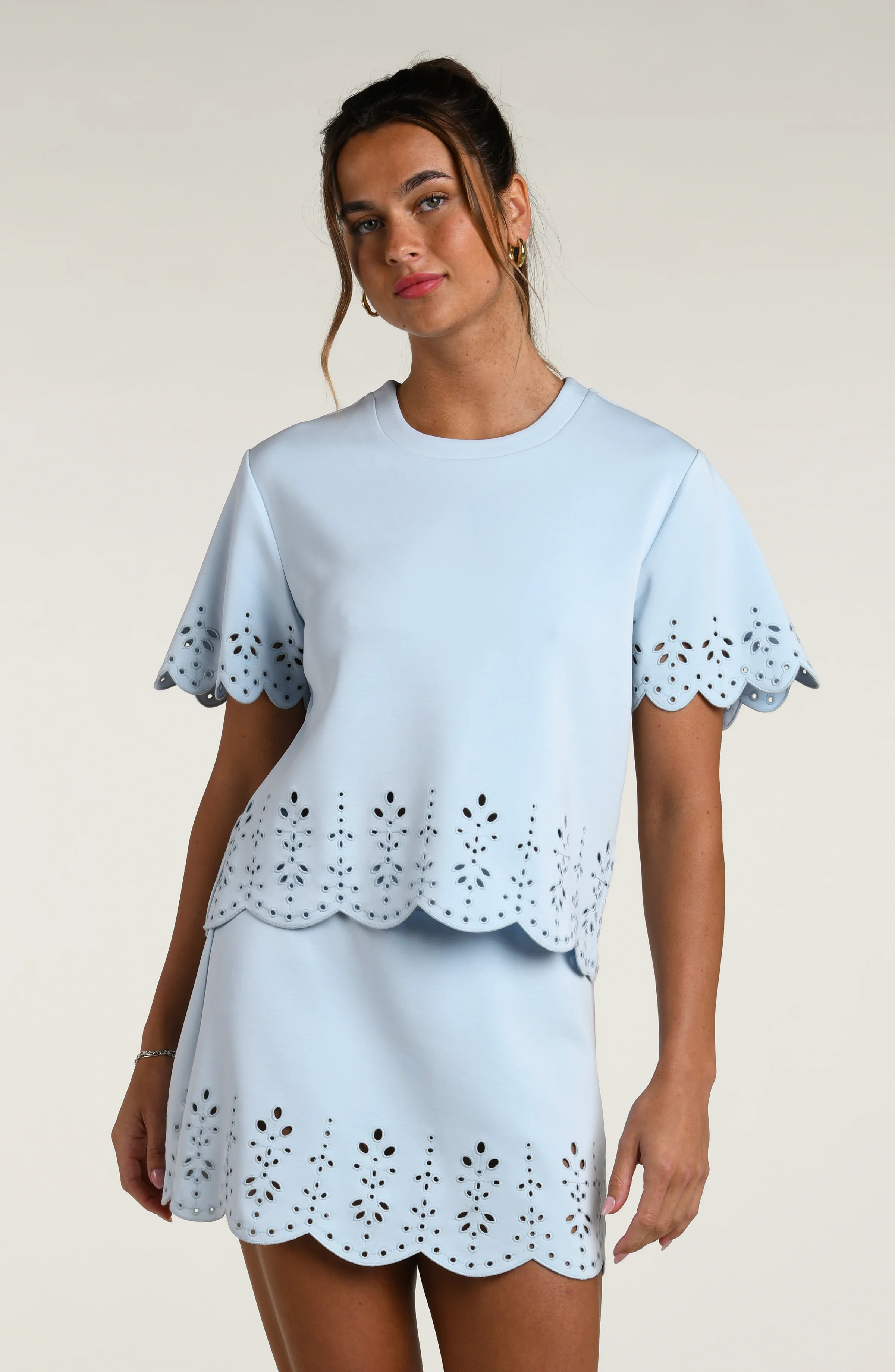 Cloudset Lounge Short Sleeve Top - Drift - Image 3