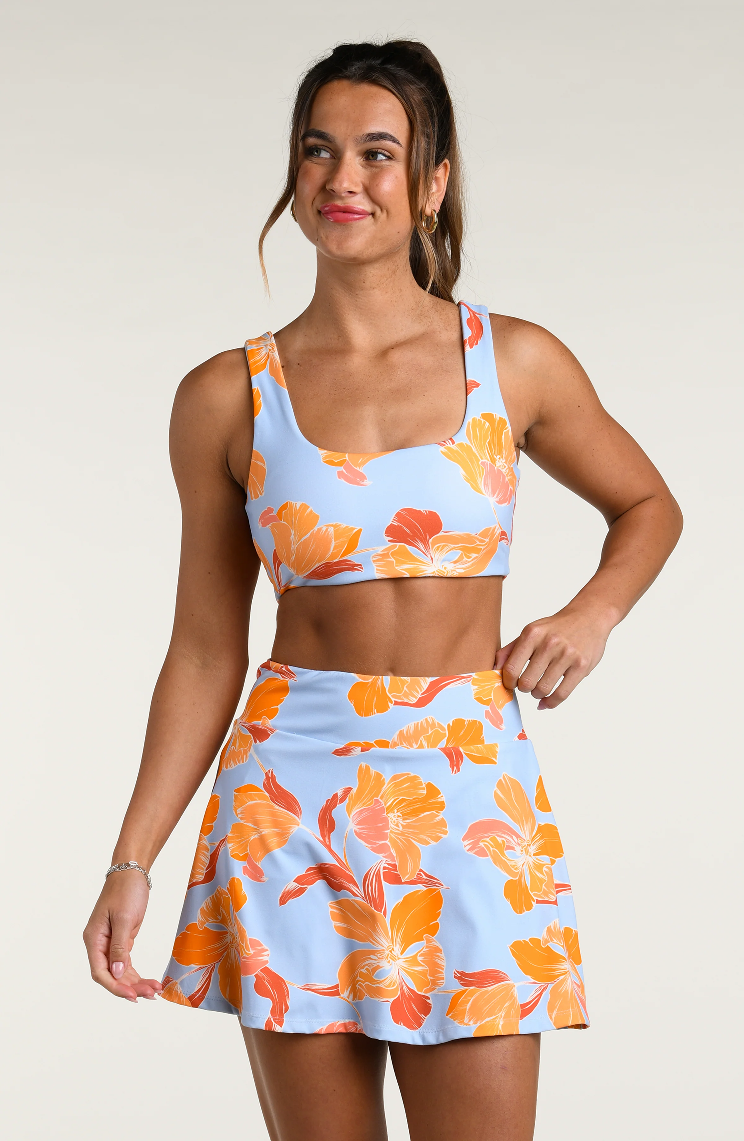 Sport Outline Floral Active Skort - Image 5