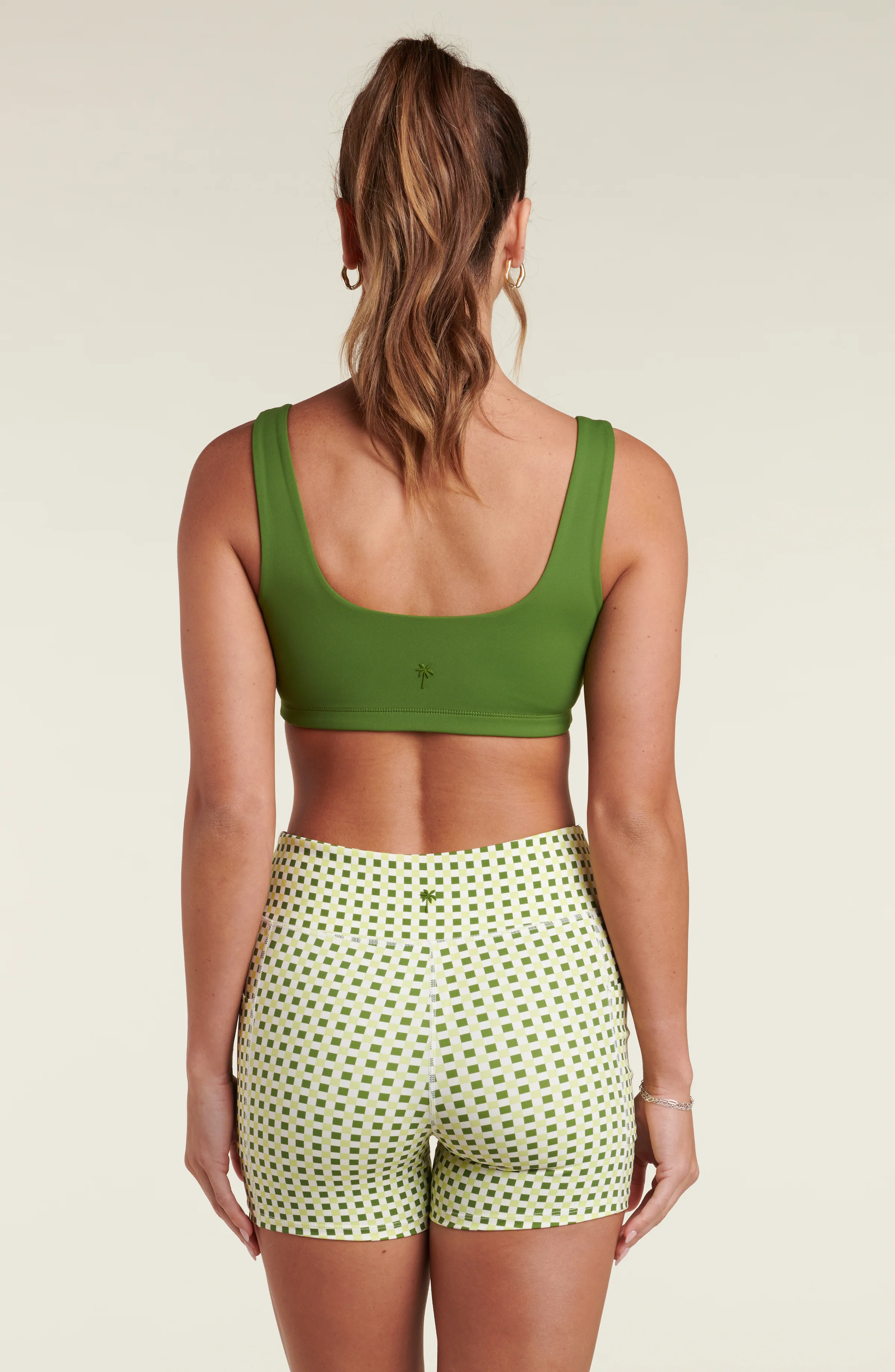 Retro Sport Solid Biker Shorts - Turf - Image 7