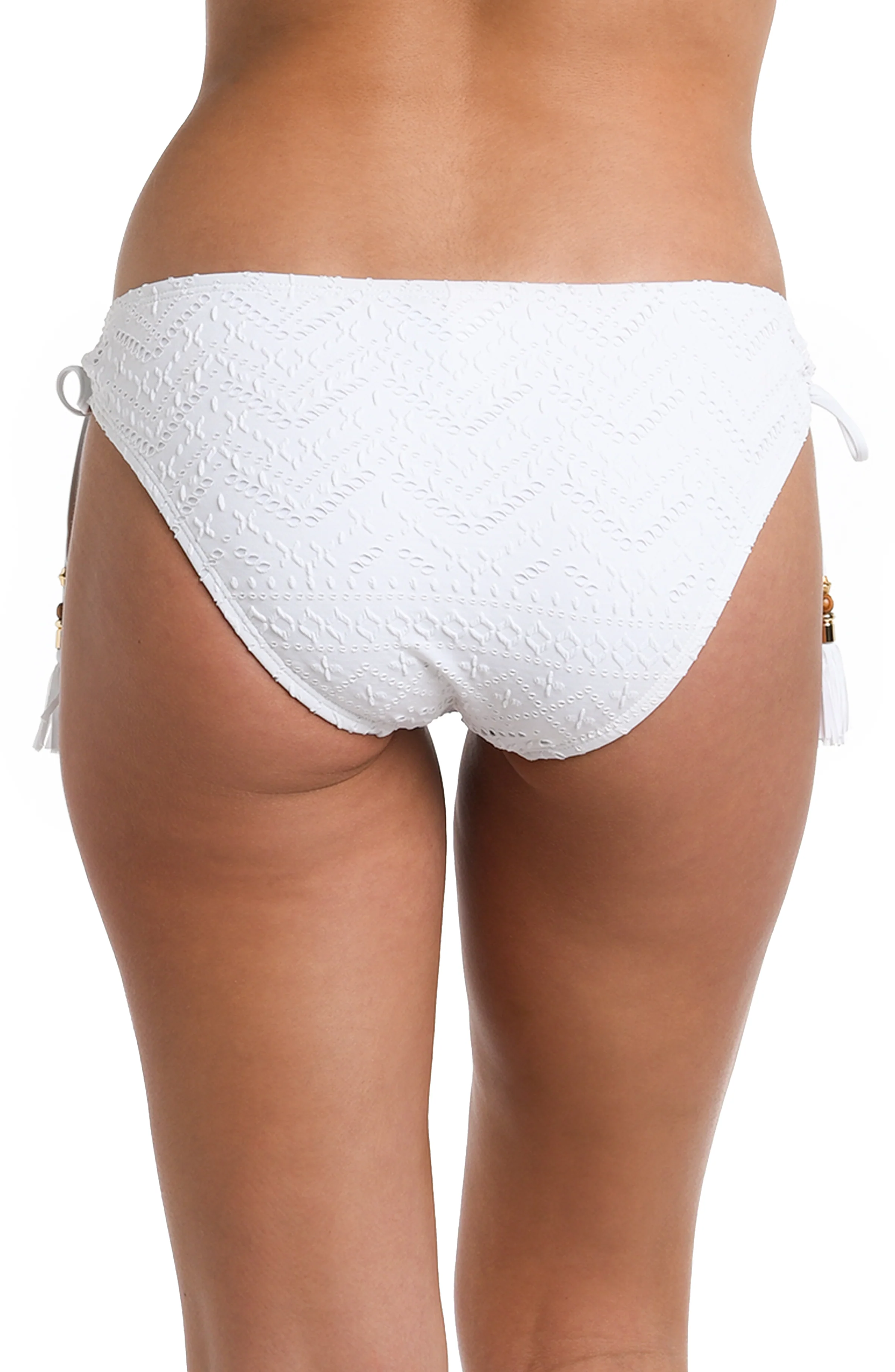 Saltwater Sands Side Tie Hipster Bottom - White - FINAL SALE - Image 2