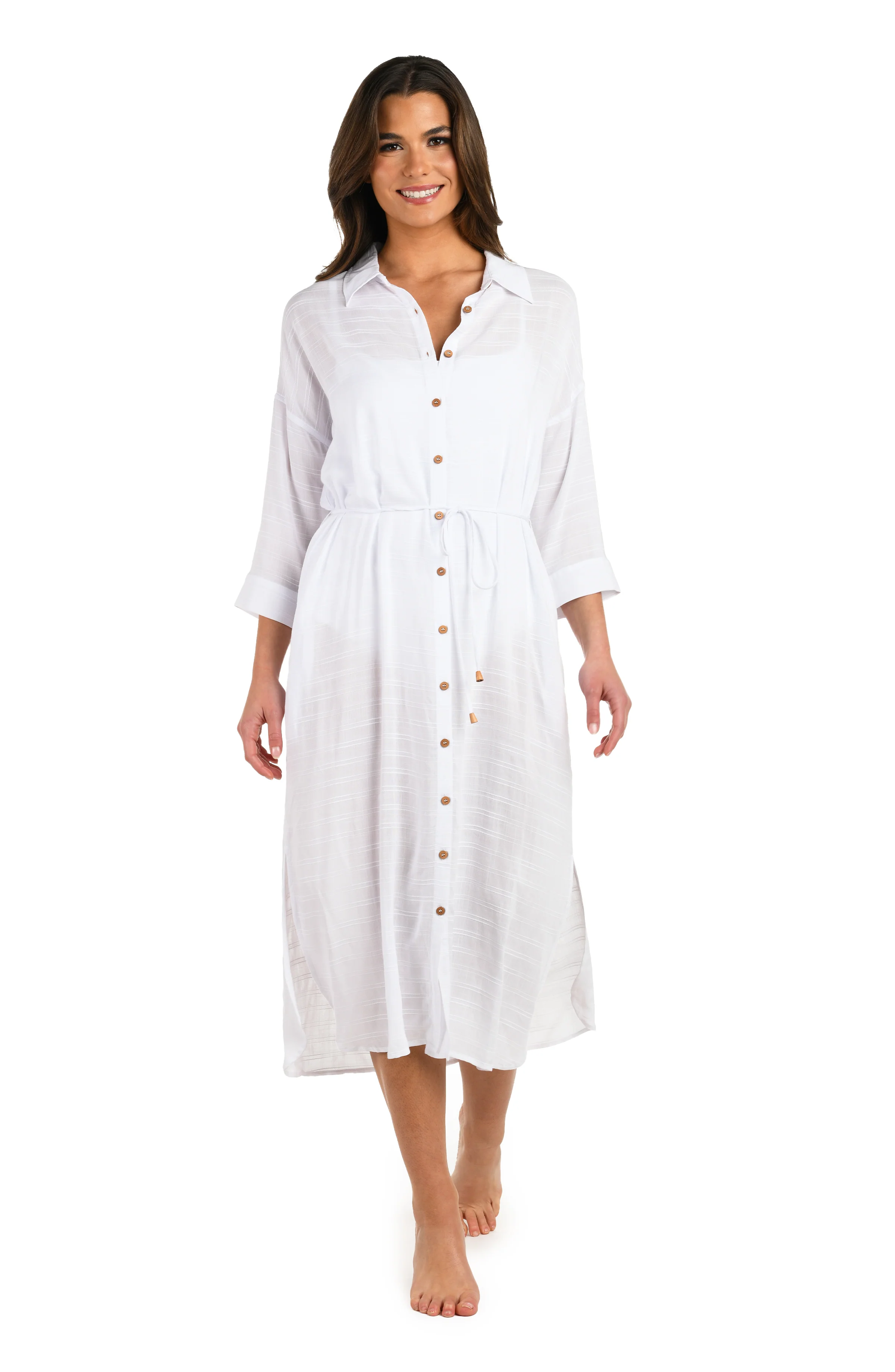 Sea Cove Covers Button Up Shirt Dress - Image 2