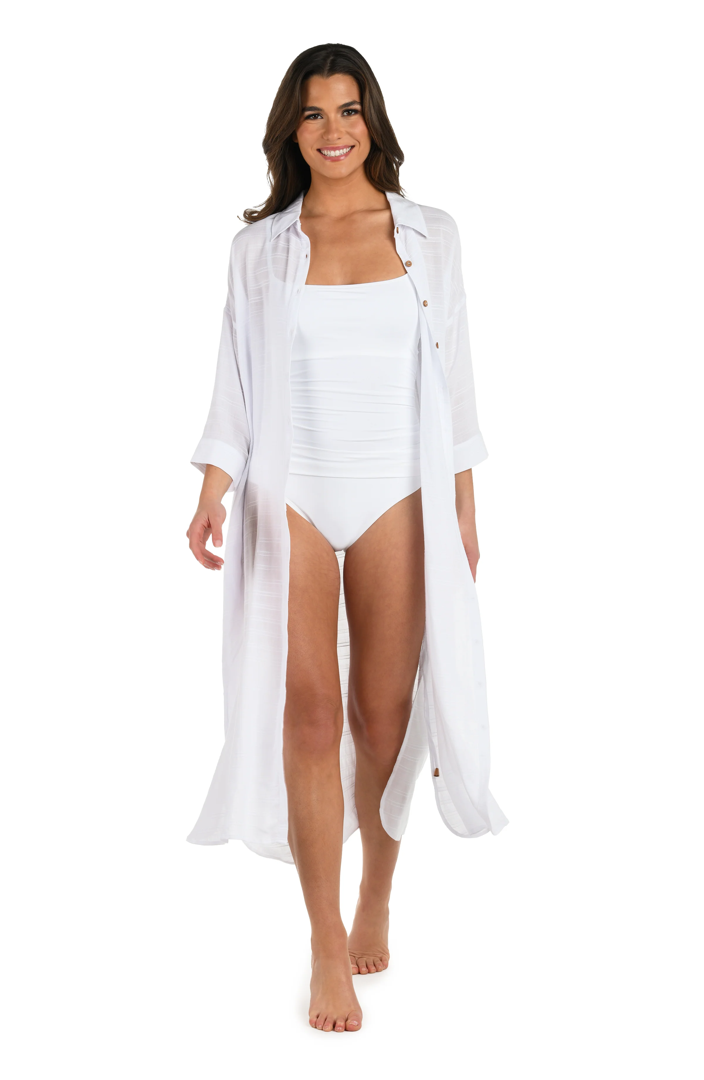 Sea Cove Covers Button Up Shirt Dress - Image 5