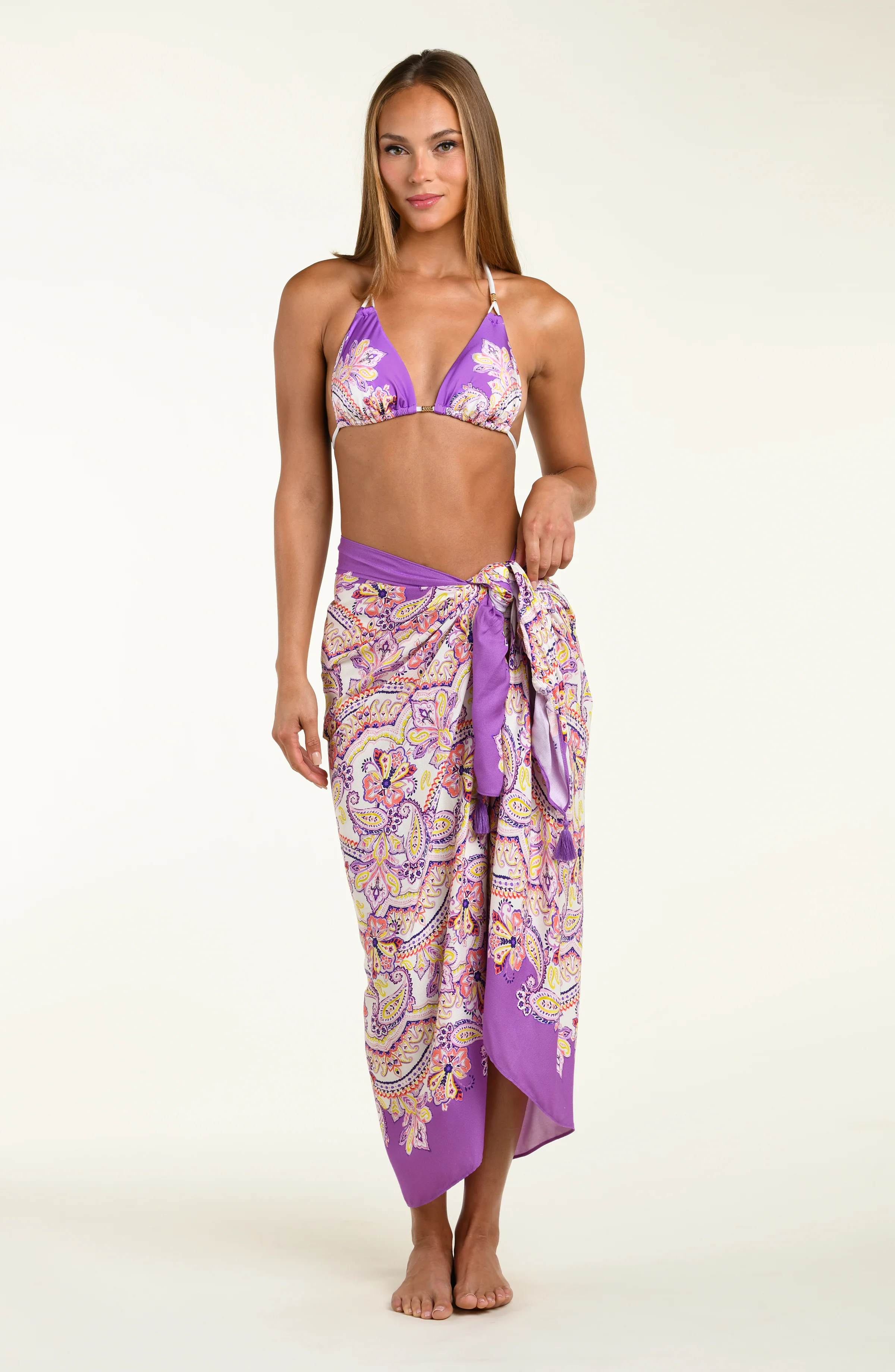 Sunshine 79 Lilac Cascade Pareo Wrap - Image 3