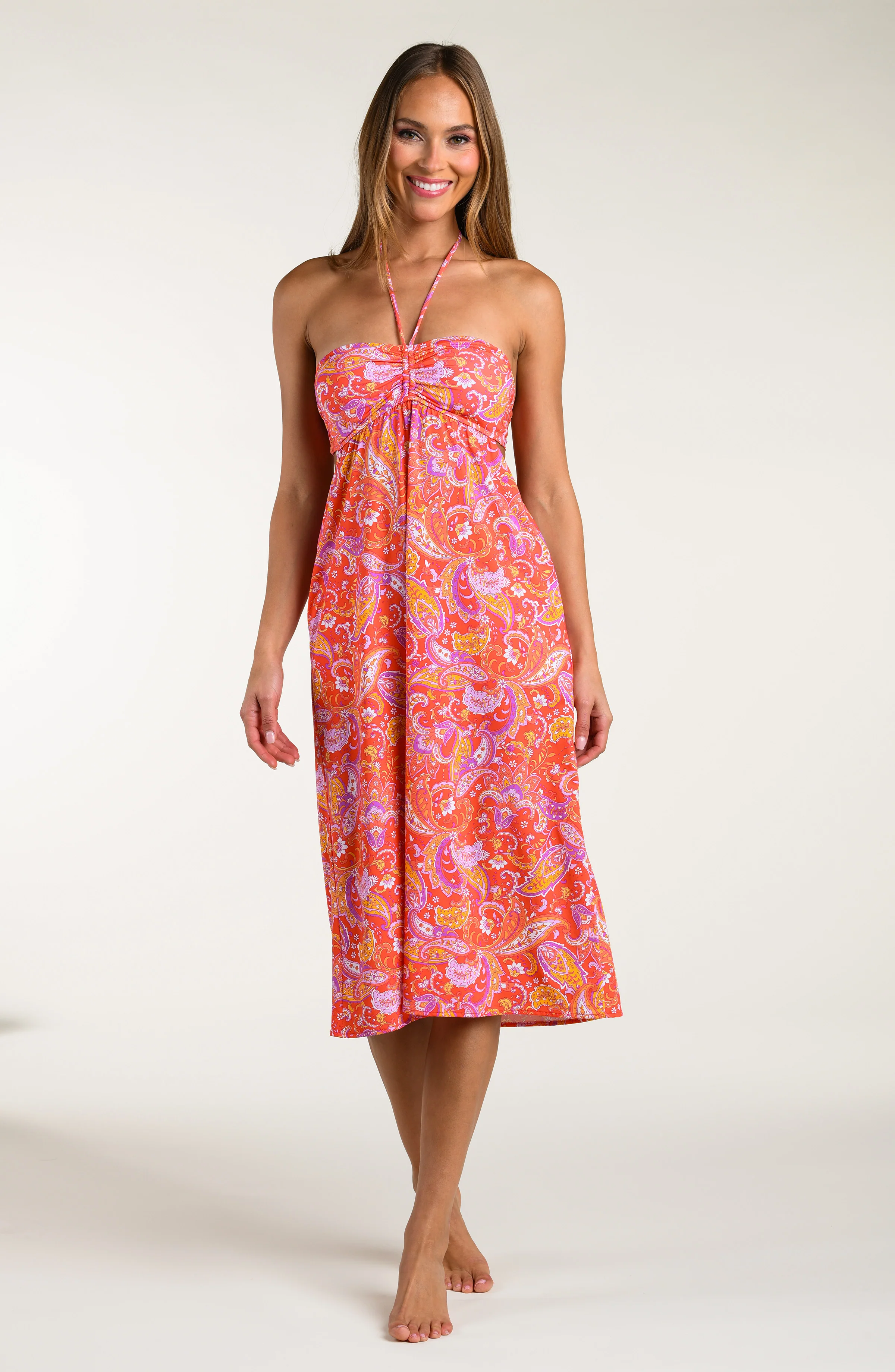 Sunshine 79 Paisley Daze Halter Midi Dress - Image 2