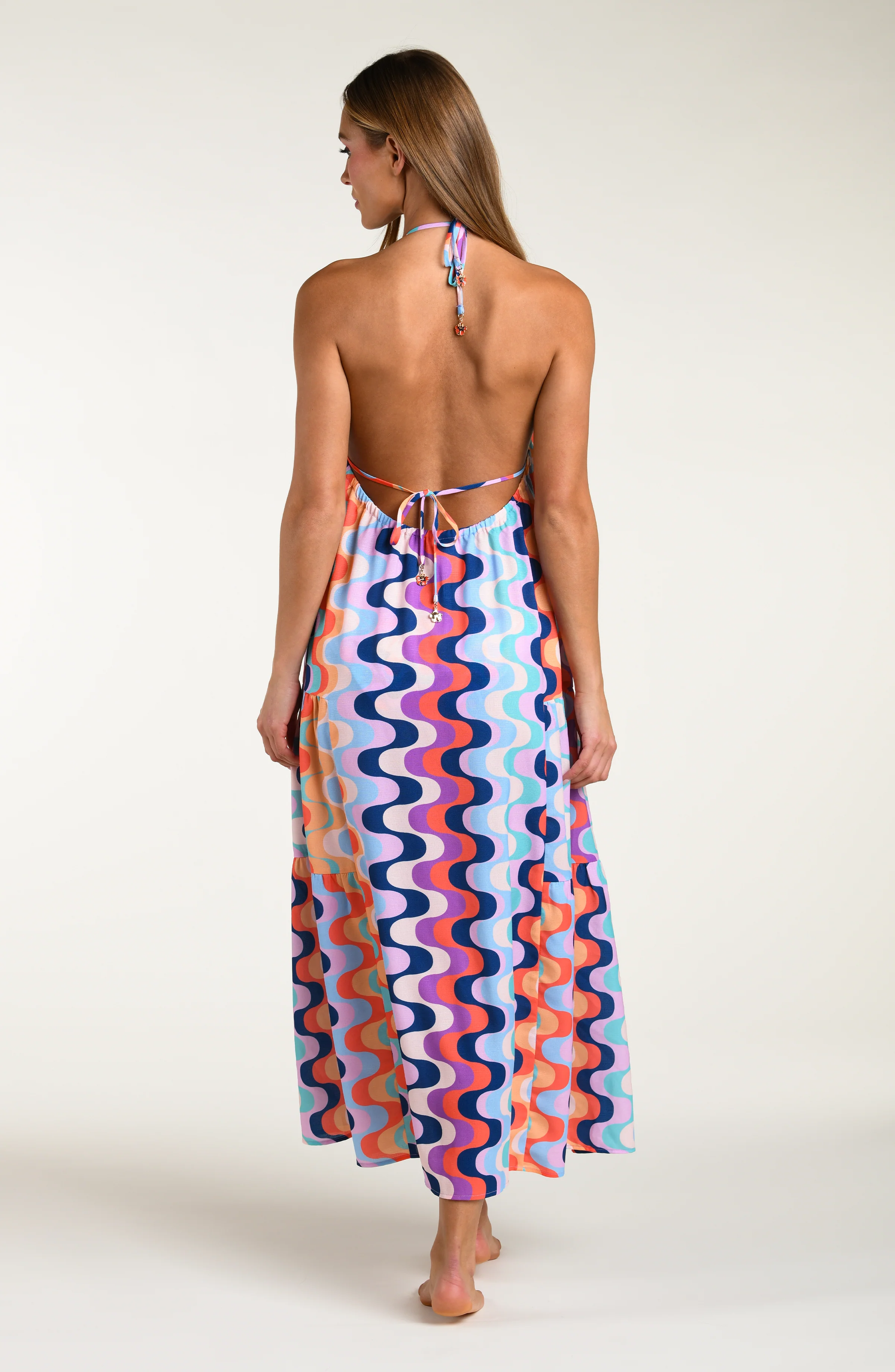 Sunshine 79 Untamed Tropics Halter Maxi Dress - Image 3