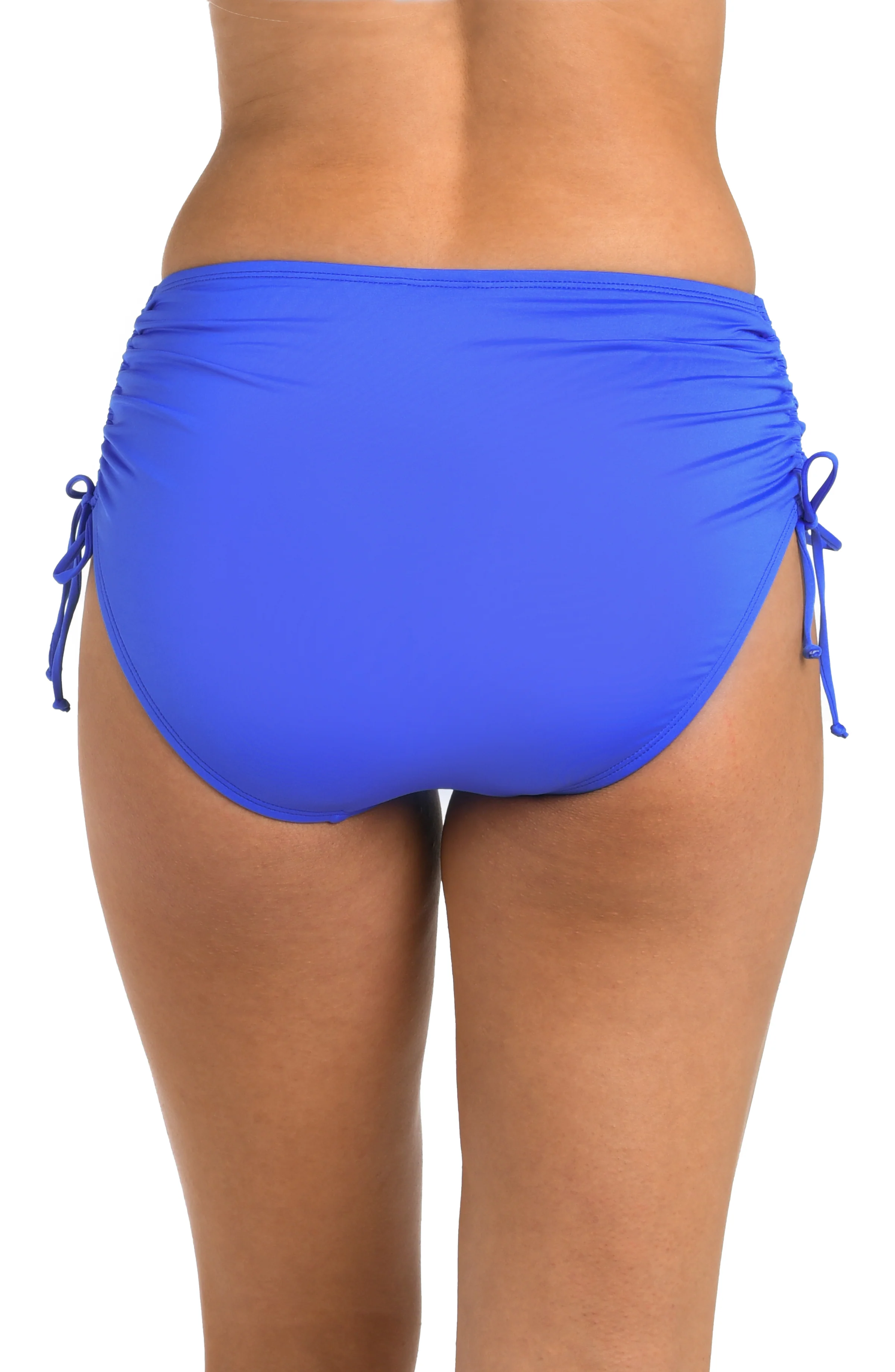 24th & Ocean Solid Mid Waist Side Tie Hipster Bottom - Image 2