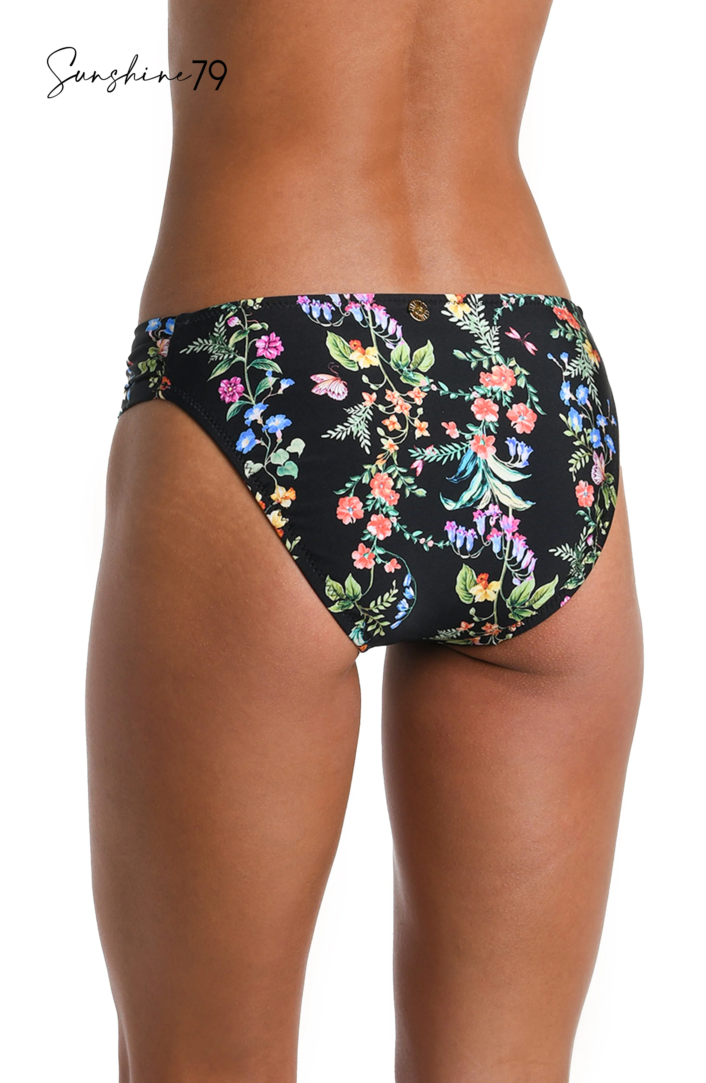 Sunshine 79 Wildflower Vines Side Shirred Hipster Bottom - FINAL SALE - Image 4